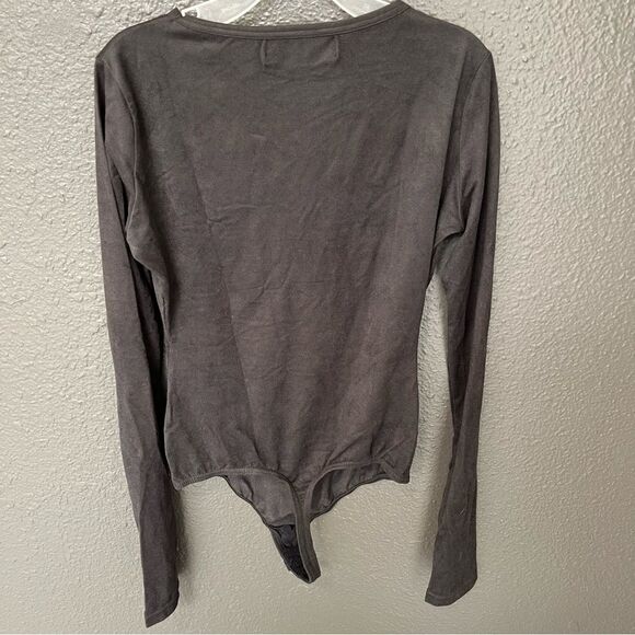 NWOT Revolve x OW Intimates Collection Camila Faux Suede Bodysuit | Size XS - Picture 7 of 11